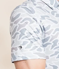 White Camo Performance Polo