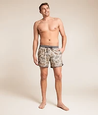Camo Stretch Swim Trunks