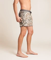 Camo Stretch Swim Trunks