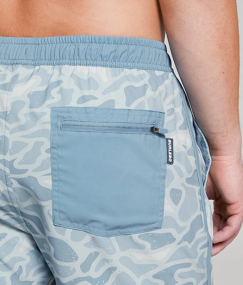 Seaside Camo Stretch Swim Trunks