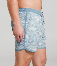 Seaside Camo Stretch Swim Trunks