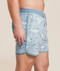 Seaside Camo Stretch Swim Trunks