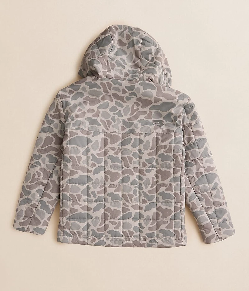 Boys - Performance Camo Puffer Hooded Jacket