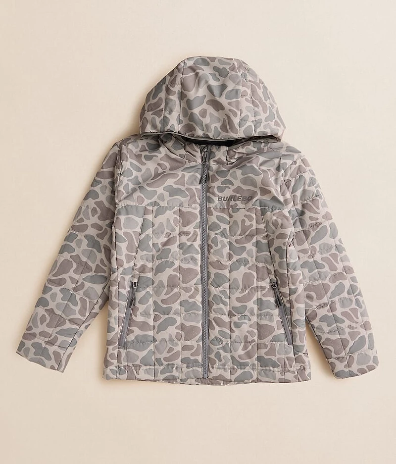 Boys - Performance Camo Puffer Hooded Jacket