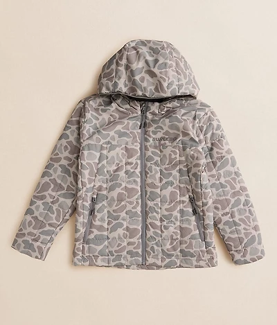 Boys - Performance Camo Puffer Hooded Jacket