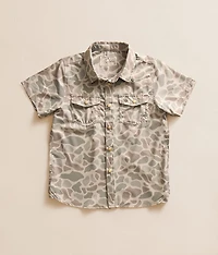 Boys - Classic Deer Camo Performance Stretch Shirt