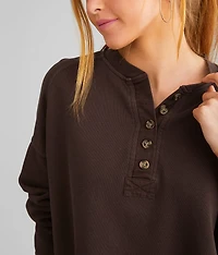 Keep Talking Henley Pullover