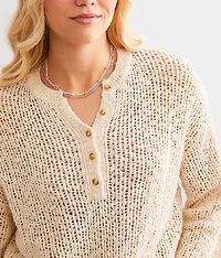 Warmin Up Henley Sweater