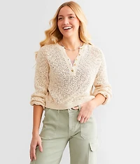 Warmin Up Henley Sweater