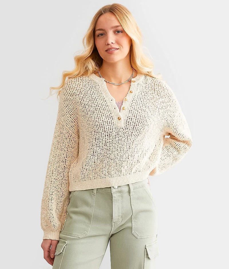 Warmin Up Henley Sweater