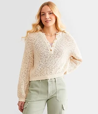 Warmin Up Henley Sweater