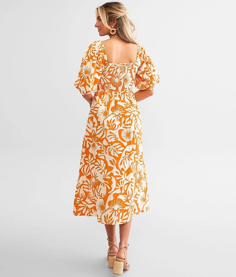 Paradise Cove Twisted Midi Dress
