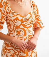 Paradise Cove Twisted Midi Dress