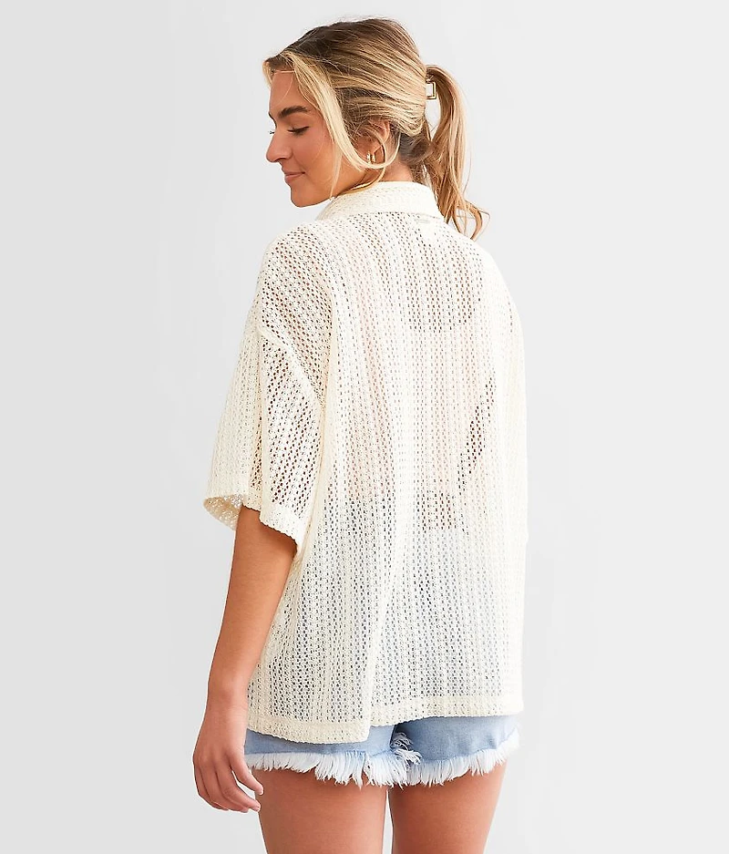 Largo Crochet Cover Up Shirt