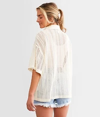 Largo Crochet Cover Up Shirt