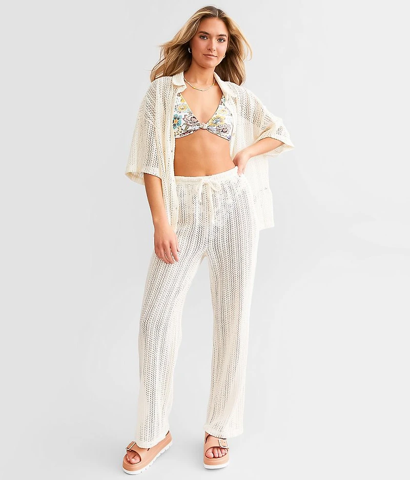 Largo Crochet Cover Up Shirt