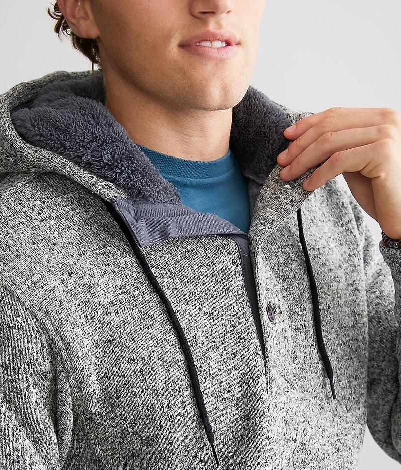 Roam Hooded Henley Sweatshirt