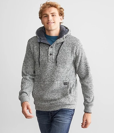 Roam Hooded Henley Sweatshirt