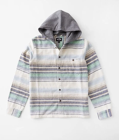 Boys - Baja Flannel Hooded Shirt