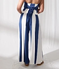 Striped Wide Leg Pant