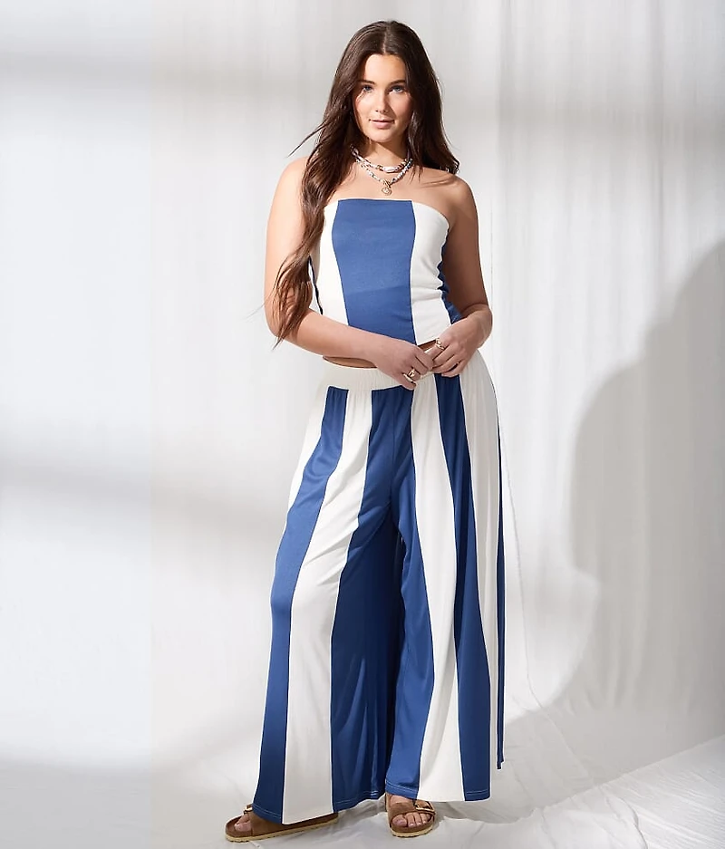 Striped Wide Leg Pant