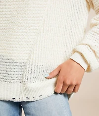Pointelle Oversized Sweater
