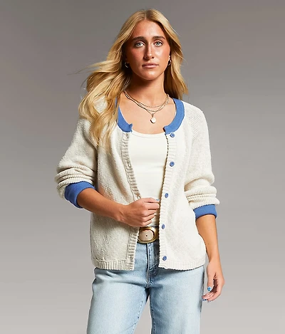 Open Weave Cardigan Sweater