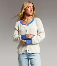Open Weave Cardigan Sweater