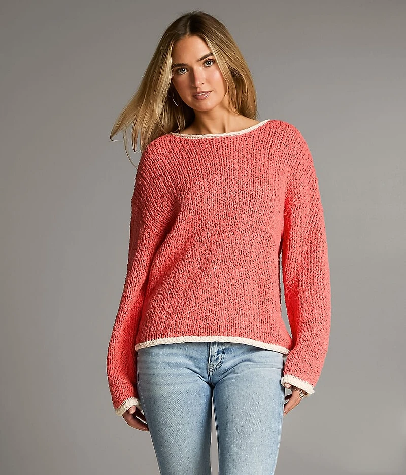Crochet Chenille Sweater