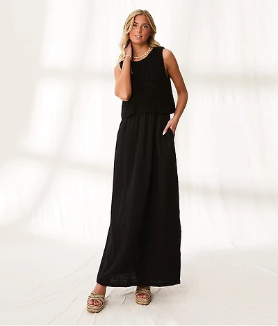 Resort Edit - Layered Sweater Maxi Dress