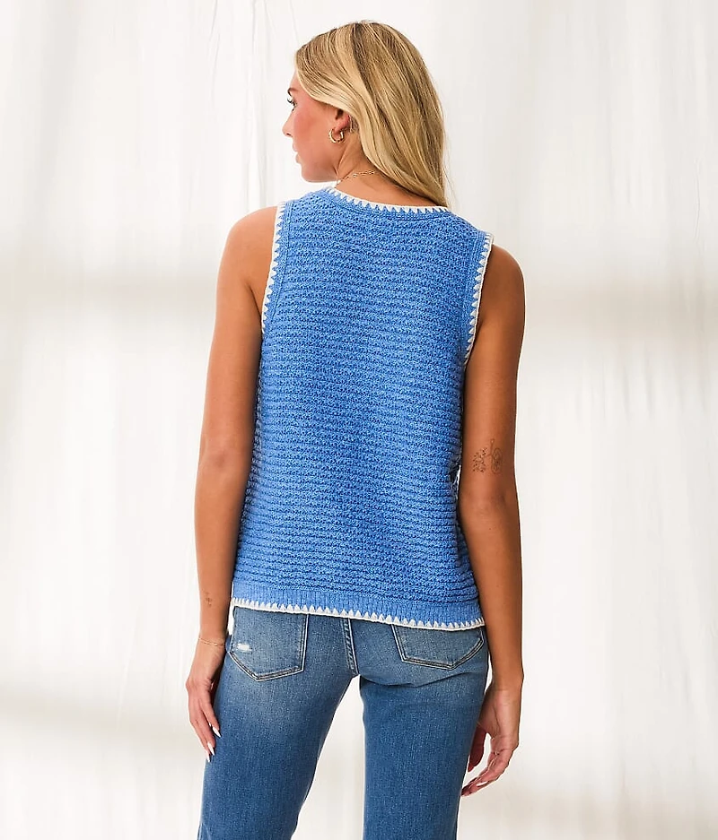Resort Edit - Whipstitch Sweater Tank Top