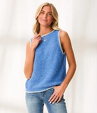 Resort Edit - Whipstitch Sweater Tank Top