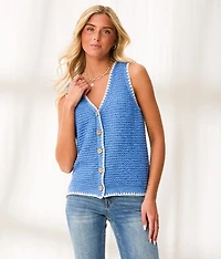 Resort Edit - Whipstitch Sweater Tank Top