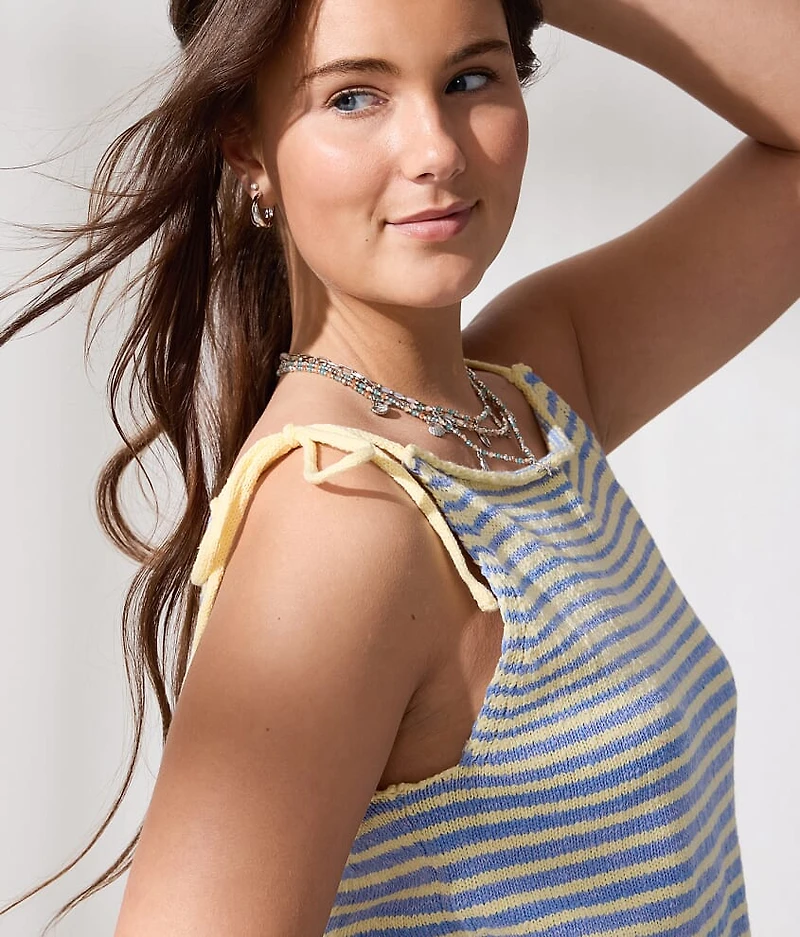 Striped Sweater Tank Top