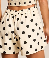 Polka Dot Strapless Romper