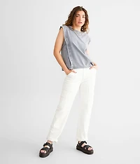 Crochet Inset Muscle Tank Top
