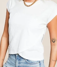 Surplice Hem Top
