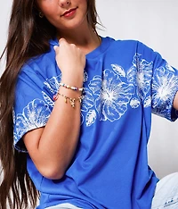 Hibiscus Oversized T-Shirt
