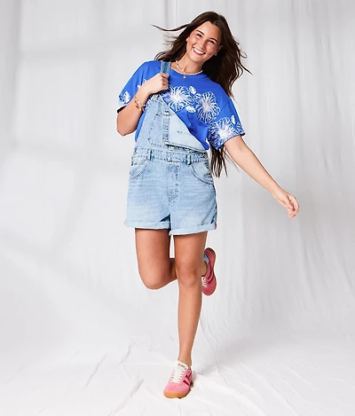 Hibiscus Oversized T-Shirt