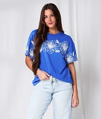 Hibiscus Oversized T-Shirt