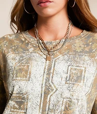 98 Camo Cropped T-Shirt