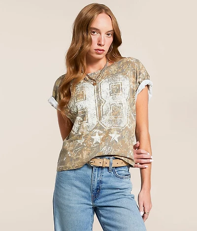 98 Camo Cropped T-Shirt