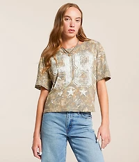 98 Camo Cropped T-Shirt