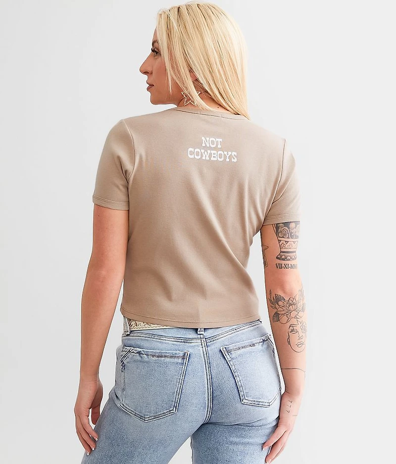 I Chase Whiskey Baby Cropped T-Shirt