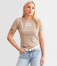 I Chase Whiskey Baby Cropped T-Shirt