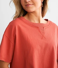 Washed Boxy Cropped T-Shirt