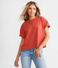 Washed Boxy Cropped T-Shirt