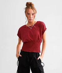 Smocked Dolman Top