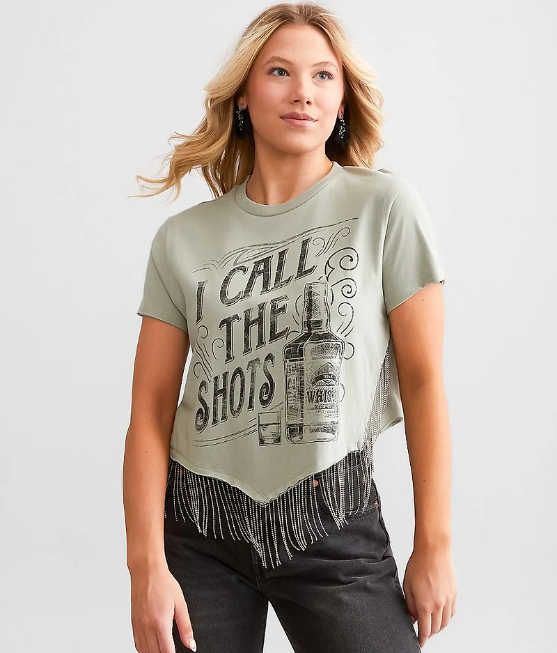 I Call The Shots Cropped T-Shirt