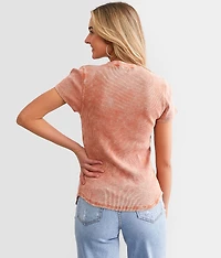 Waffle Knit Henley
